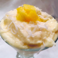 Pineapple whipped ice cream