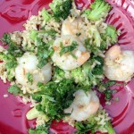 brown fried rice shrimp broccoli