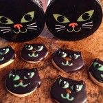 Black Cat Halloween cookies