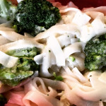 Low-cal Fettucine Alfredo with Broccoli